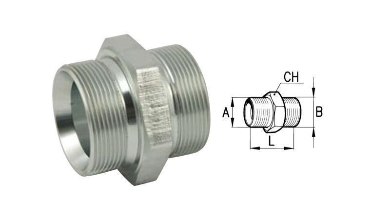 VÁLVULA HIDRÁULICA DUPLA BSP M26x1.5