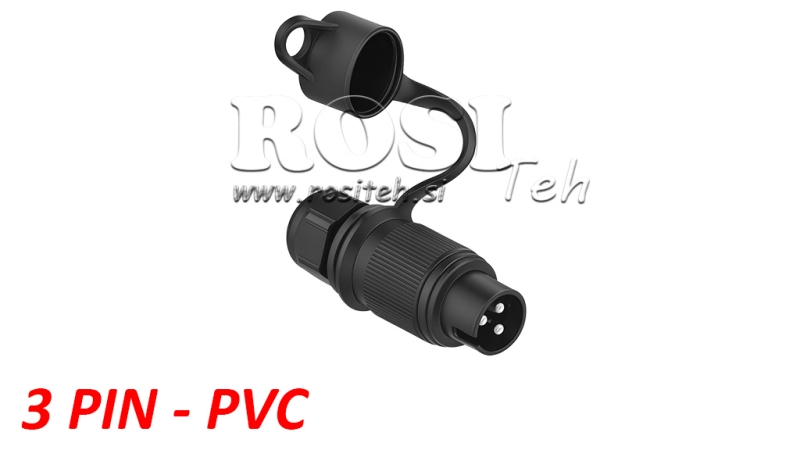 PLUGUE PVC DE 3 PINOS