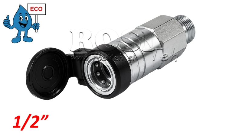 ACOPLAMENTO RÁPIDO FEMININO PARA TRATOR 3CFPV PUSH - PULL 1/2 - ECO