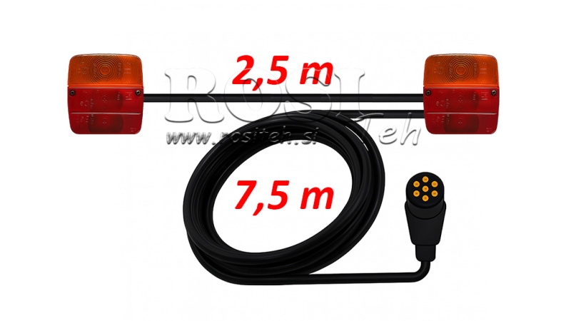 CONJUNTO DE LUZ COM CABO 7,5M+2,5M