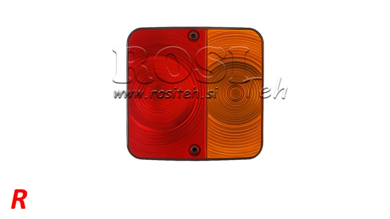 LUZ QUADRADA TRASEIRA 2 POSIÇÕES