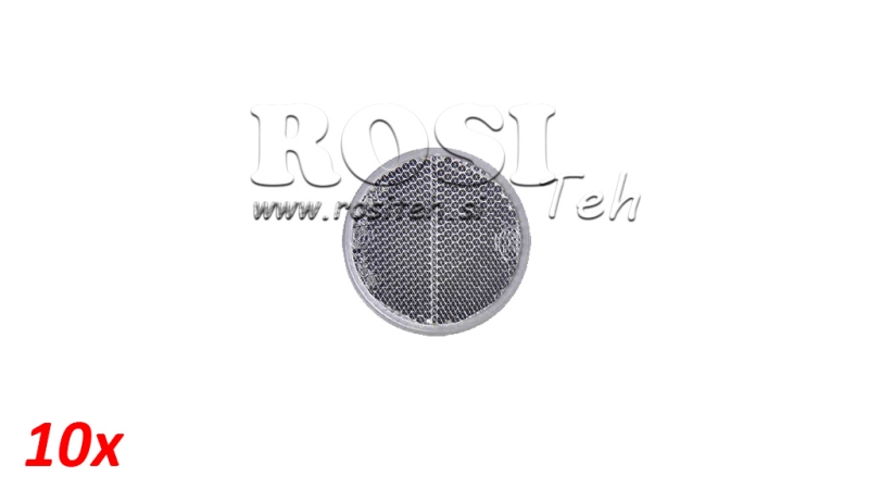 REFLETORES REDONDOS Φ 60 BRANCO (10PCS)