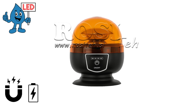 LUZ MAGNÉTICA ROTATIVA LED - BATERIA