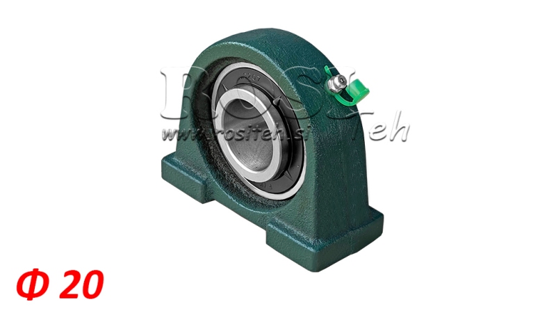 ROLAMENTO NA CARCAÇA UCPA 204 - fi 20mm