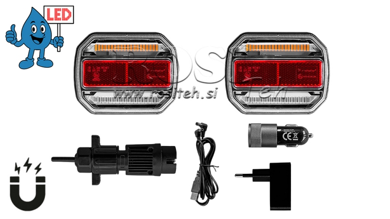 KIT DE LUZ MAGNÉTICA LED - SEM FIO 12/24V CANBUS
