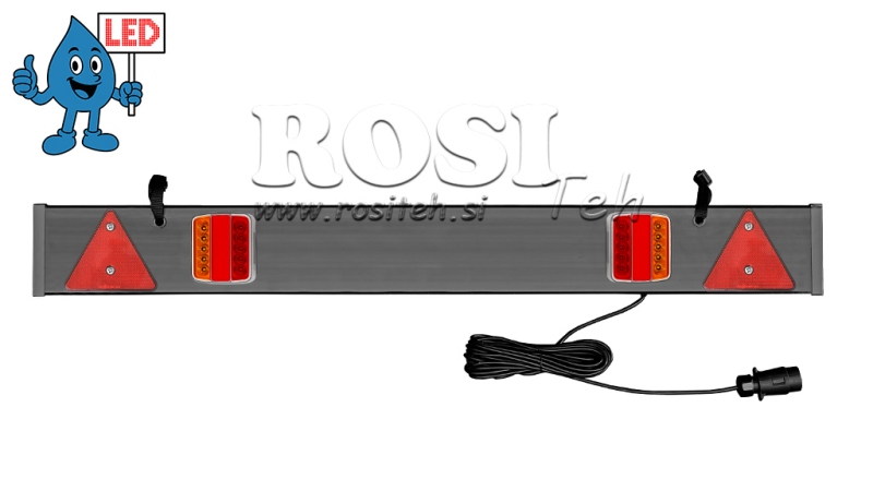 CONJUNTO COMPLETO DE LUZES LED PARA REBOQUES 12/24V