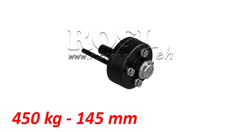 POLOSOVINA Z ZAVORAMI (4vijaki - krog 32mm)  450 kg l.145 mm