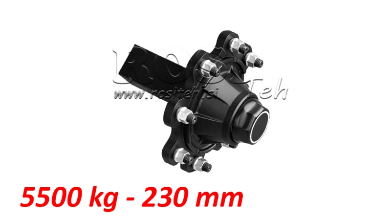 POLOSOVINA brez zavor (8vijakov - kvadrat 80mm) 5.500 kg l.230 mm