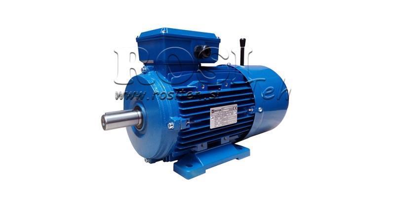 4kW-MOTOR ELÉTRICO COM FREIO MSH100L3-4 4_1420rpm 3Fases pés-B3