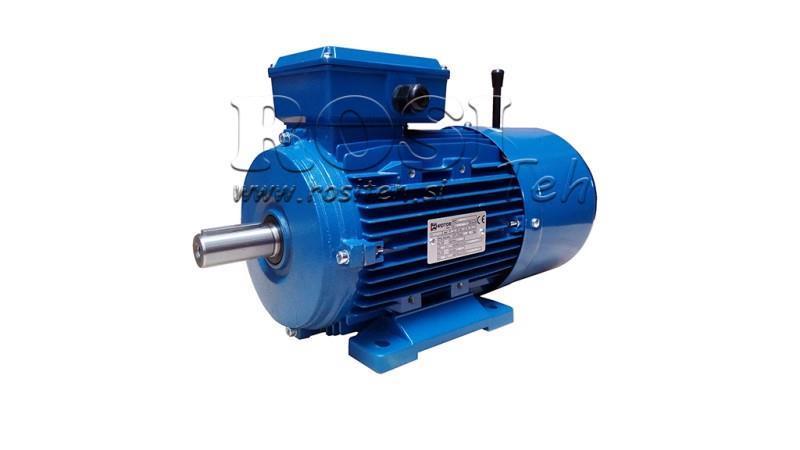 MOTOR ELÉTRICO DE 11kW COM FREIO MSH160M-4_1460rpm 3Fase pés-B3