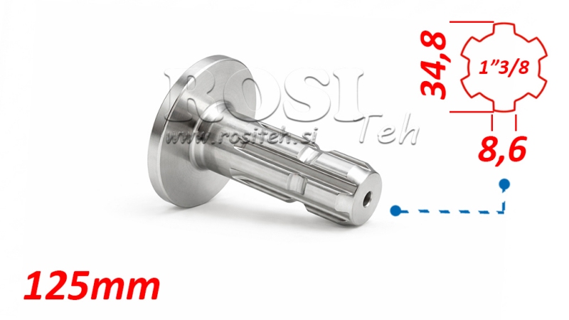 ADAPTADOR P.T.O. COM FLANGE 1 3/8