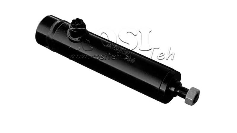 CILINDRO HIDRÁULICO ROSCADO DE AÇÃO SIMPLES COM MOLA 25/70MM