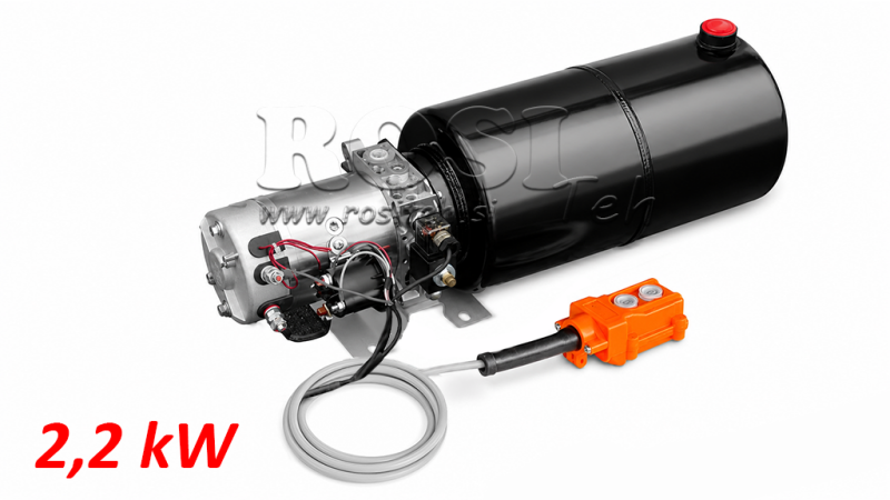MINI POWER-PACK HIDRÁULICO 24V DC - 2.2kW = 2.1cc - 12 lit