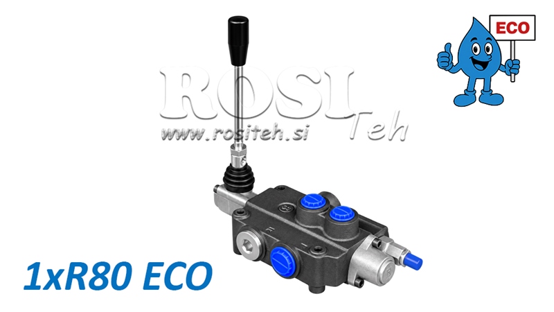VÁLVULA HIDRÁULICA MANUAL – DISTRIBUIDOR DE 1 SECÇÃO 1xR80 ECO