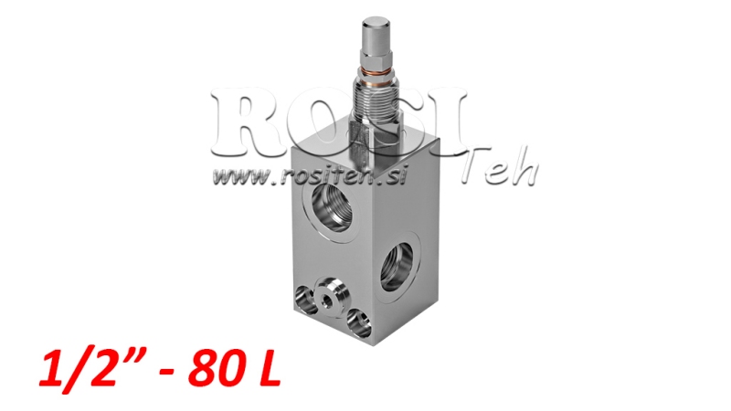 REGULADOR DE PRESSÃO HIDRÁULICA VMP 1/2 20-260 BAR - 80LIT