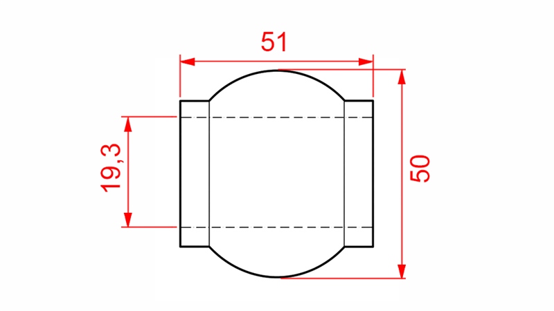 RÓTULA PARA TERCEIRO PONTO 50/19.3