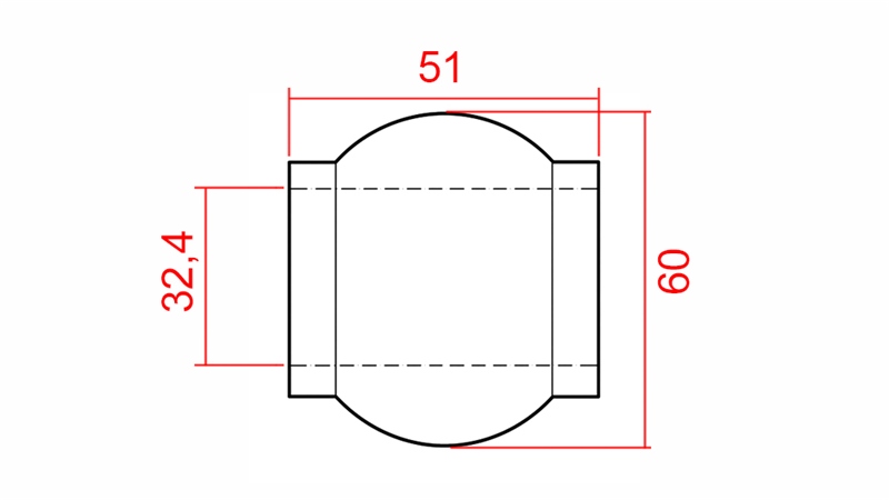 RÓTULA PARA TERCEIRO PONTO 60/32.4