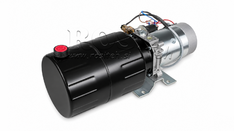 MINI POWER-PACK HIDRÁULICO 24V DC - 2.2kW = 2.1cc - 8 lit - montagem monofásica (metal)
