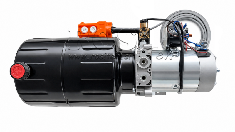MINI POWER-PACK HIDRÁULICO 24V DC - 2.2kW = 2.1cc - 8 lit - montagem monofásica (metal)