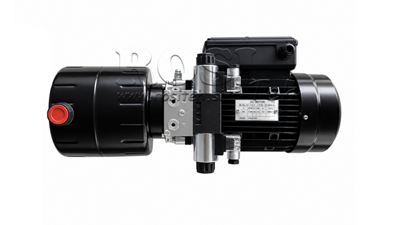 MINI POWER-PACK HIDRÁULICO 230V AC (1.5 kW) - 5.8 cc - 8.2 lit/min - tanque 6 lit