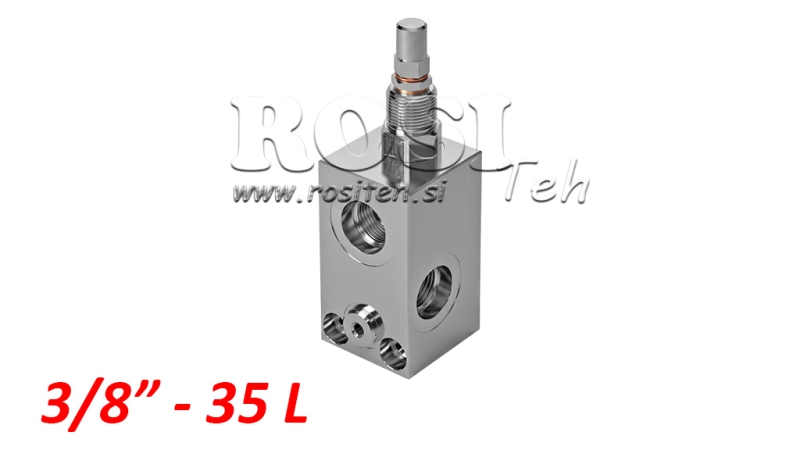 REGULADOR DE PRESSÃO HIDRÁULICA VMP 3/8 100-350 BAR - 35LIT