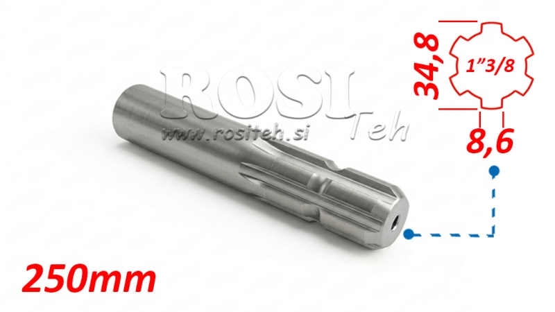 ADAPTADOR CARDÃ 1-3/8 STANDARD (250 mm)