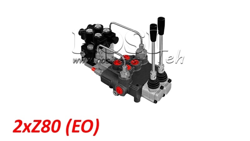 VÁLVULA MONOBLOCO HIDRÁULICA ELETRO-MANUAL 2xZ80