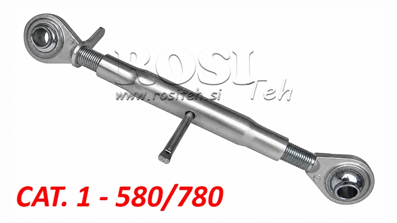 TERCEIRO PONTO MECÂNICO AJUSTÁVEL PARA TRATOR CAT 1 M27X3 - 580/780
