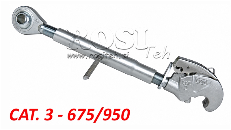 TERCEIRO PONTO MECÂNICO COM GANCHO RÁPIDO AUTOMÁTICO CAT 3 M36X3 - 675/950