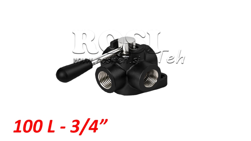 VÁLVULA MANUAL 4 VIAS IF 3/4 - 100LIT