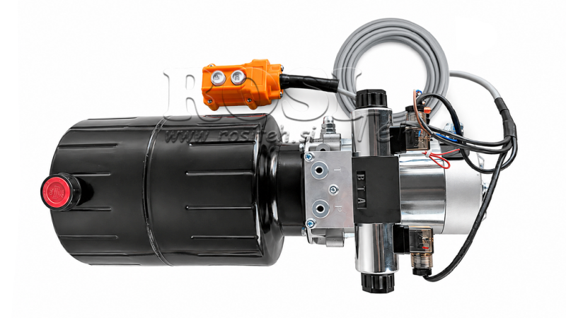 MINI POWER-PACK HIDRÁULICO 24V DC - 2.2kW = 2.1cc - 8 lit - unidade bidirecional (metal)