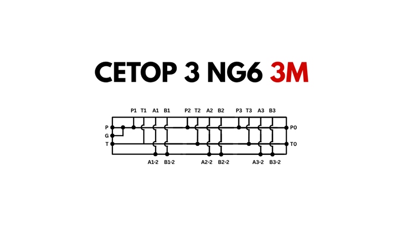BASE CETOP3 NG6 3M