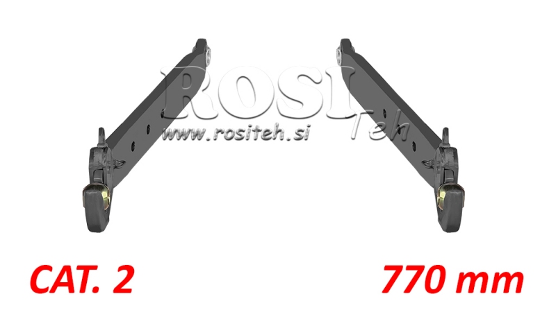 BRAÇOS INFERIORES DO ENGATE DE TRÊS PONTOS CAT. 2 - 70x20 mm - 770 mm (75 HP)