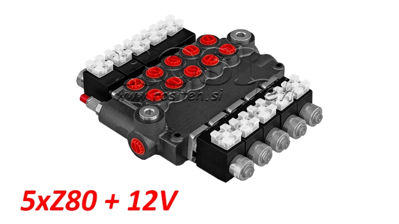 VÁLVULA HIDRÁULICA 5XZ80+12V DC