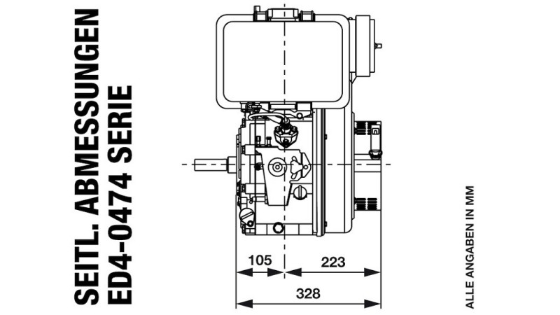 motor diesel 474cc-8.0kW-3.600 RPM-E-KW25x88-partida elétrica