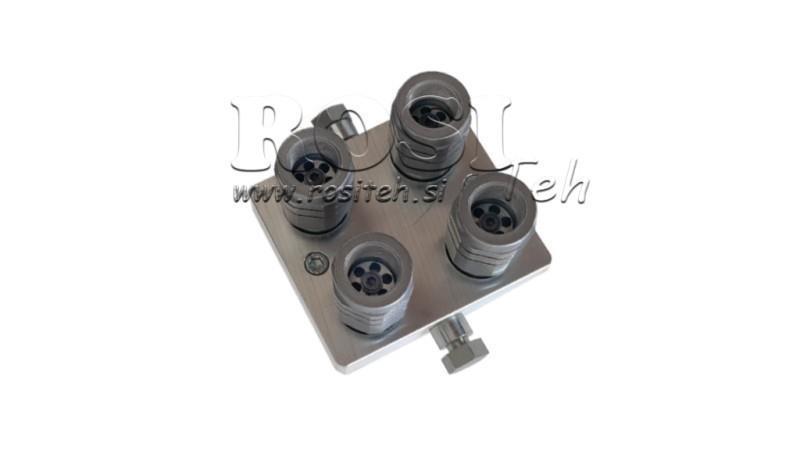 ACOPLAMENTO MULTI-FASTER 4 vias BSP1/2 NOVO TIPO DE PEÇA DE CONEXÃO