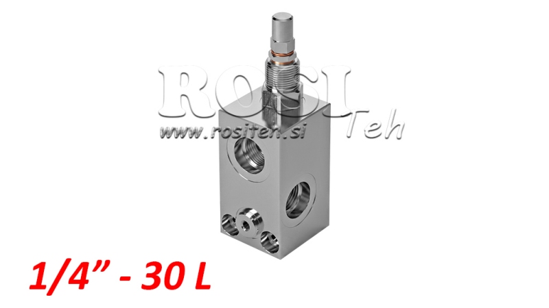 REGULADOR DE PRESSÃO HIDRÁULICA VMP 1/4 10-180 BAR - 30LIT