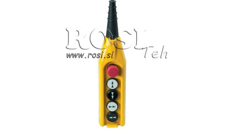 CONJUNTO DE INTERRUPTOR REMOTO 4 BOTÕES EM CARCAÇA SEM CABO