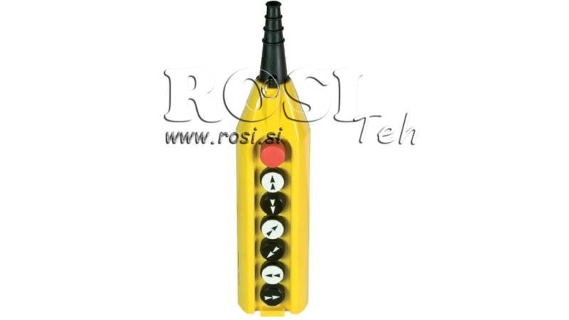 CONJUNTO DE INTERRUPTOR REMOTO 6 BOTÕES EM CARCAÇA SEM CABO