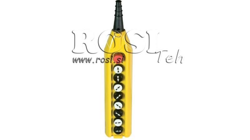 CONJUNTO DE INTERRUPTOR REMOTO 8 BOTÕES EM CARCAÇA SEM CABO