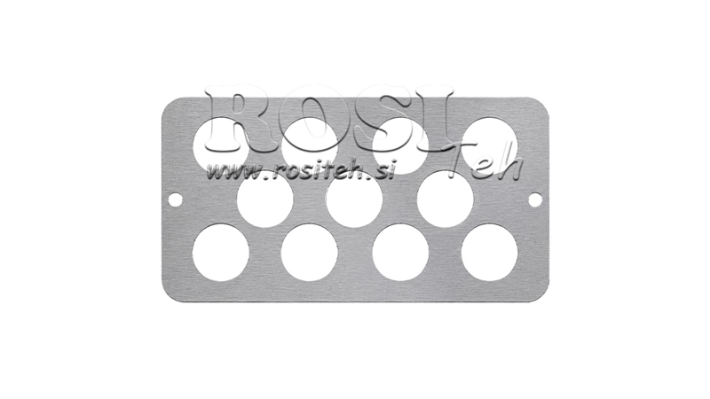PLACA DE ALUMÍNIO PARA JOYSTICK ENERGO 11 FUROS