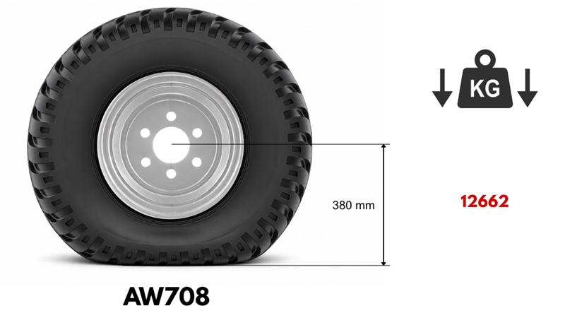 400/60-15,5 PNEU AW708 (16 PR) COM JANTE 13,00 x 15,5