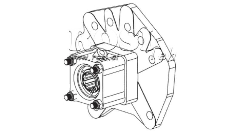 SAÍDA PARA BOMBA HIDRÁULICA - MERCEDES G100