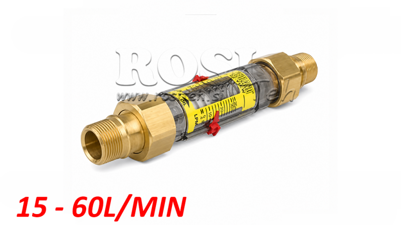 MEDIDOR DE FLUXO DE TUBO 15 a 60 litros/min