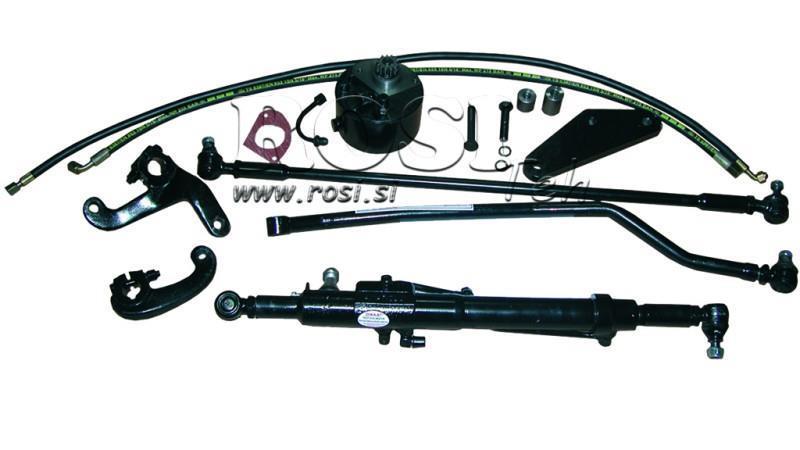 CONJUNTO DE DIREÇÃO HIDRÁULICA AUXILIAR MASSEY FERGUSON 255 Eixo Fino (32mm)