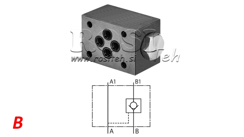 VÁLVULA DE RETENÇÃO CETOP 3 (B)