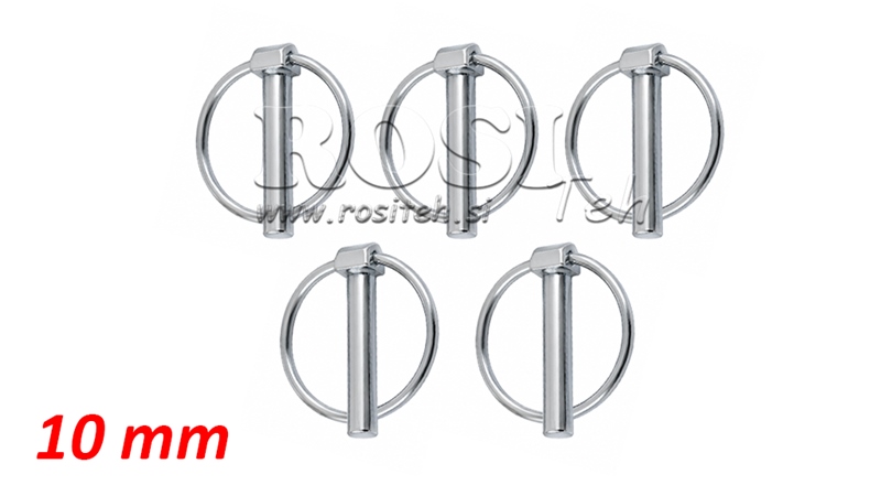 KIT DE CAVILHAS COM ARGOLA Φ 10,0 MM (5PCS)