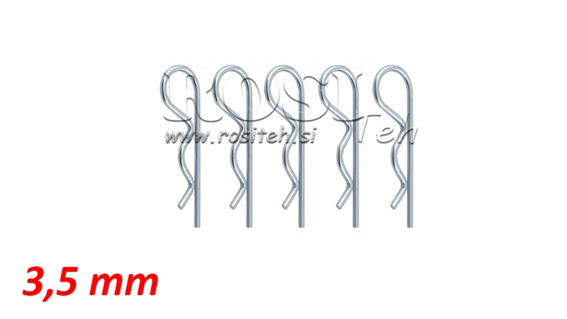 KIT DE GRAMPOS TIPO R Φ 3,5 MM (5PCS)