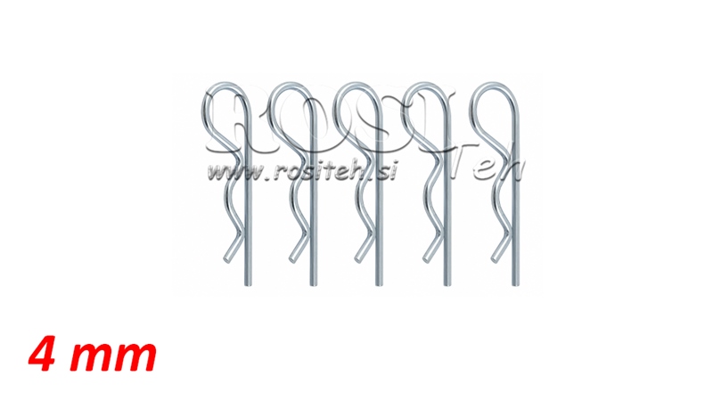 KIT DE GRAMPOS TIPO R Φ 4,0 MM (5PCS)