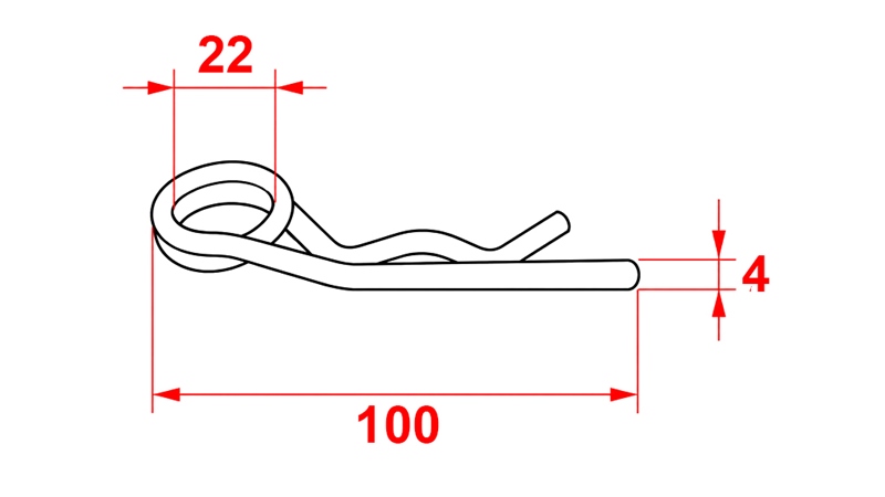 CONTRAPINO COM MOLA DUPLA Φ 4 MM (5PCS)